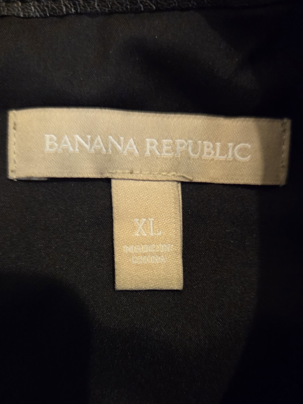 Banana Republic Black Leather Short-Sleeve Blouse - Picture 3 of 6